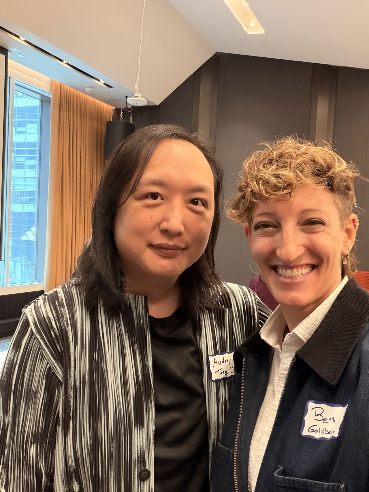 Audrey Tang (Taiwan's Cyber Ambassador & former Minister of Digital Affairs, Taiwan) and Beth Goldberg (Inaugural Executive Director, Humanity AI)